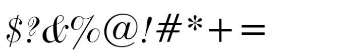 De Vinne Std Italic Font OTHER CHARS