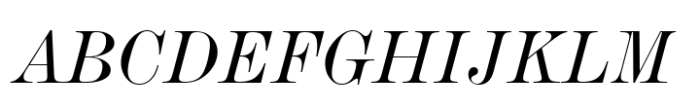 De Vinne Std Italic Font UPPERCASE
