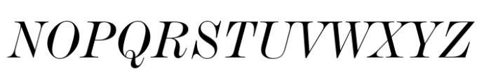 De Vinne Std Italic Font UPPERCASE