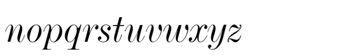 De Vinne Std Italic Font LOWERCASE