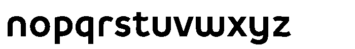 De Welle Bold Font LOWERCASE