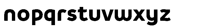 De Welle Extra Bold Font LOWERCASE