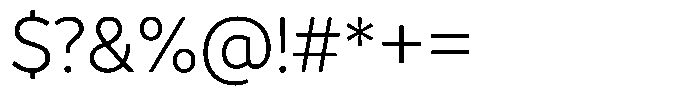 De Welle Extra Light Font OTHER CHARS