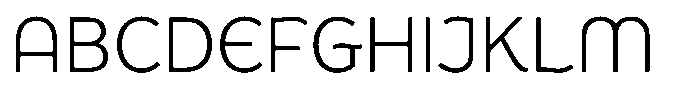 De Welle Extra Light Font UPPERCASE