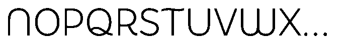 De Welle Extra Light Font UPPERCASE
