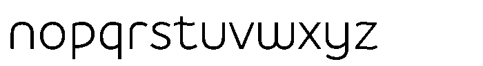 De Welle Extra Light Font LOWERCASE