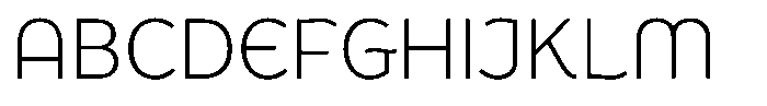 De Welle Thin Font UPPERCASE