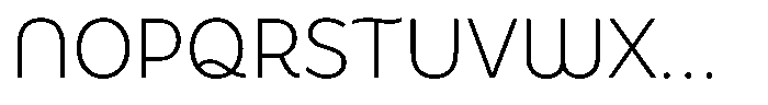 De Welle Thin Font UPPERCASE