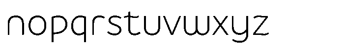 De Welle Thin Font LOWERCASE
