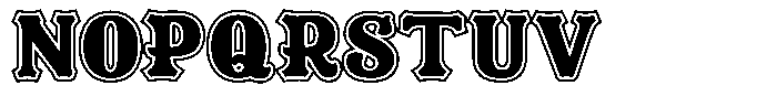 DeCoster Double Font UPPERCASE