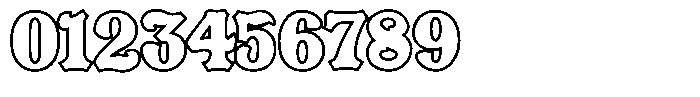 DeCoster Outline Font OTHER CHARS