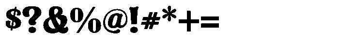 DeCoster Regular Font OTHER CHARS