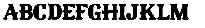DeCoster Regular Font UPPERCASE