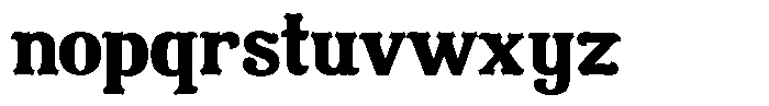 DeCoster Regular Font LOWERCASE