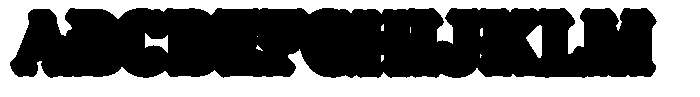DeCoster Shadow Font UPPERCASE