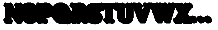 DeCoster Shadow Font UPPERCASE