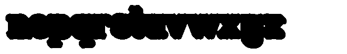 DeCoster Shadow Font LOWERCASE
