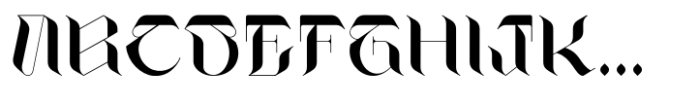 Dead Face Regular Font UPPERCASE