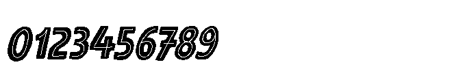 Deadline Panic Inline Italic Font OTHER CHARS