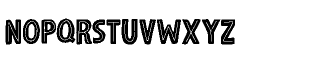 Deadline Panic Inline Regular Font UPPERCASE