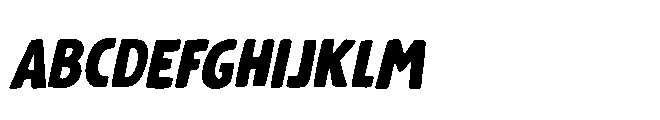 Deadline Panic Italic Font UPPERCASE
