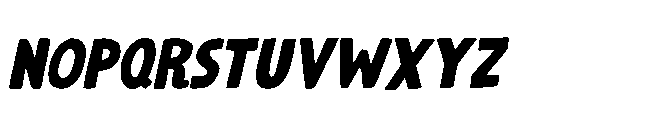 Deadline Panic Italic Font LOWERCASE