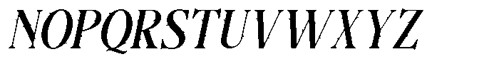 Deadly Sins Oblique Font UPPERCASE