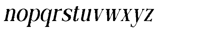 Deadly Sins Oblique Font LOWERCASE