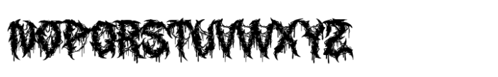 Deadly Font LOWERCASE