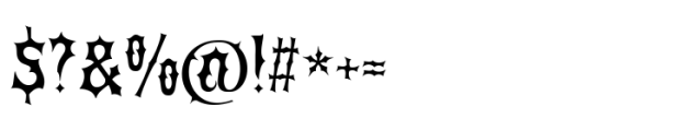 Deadsky Font OTHER CHARS