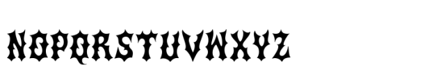 Deadsky Font LOWERCASE