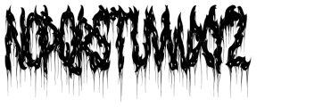 Deadwax Extreme Font LOWERCASE