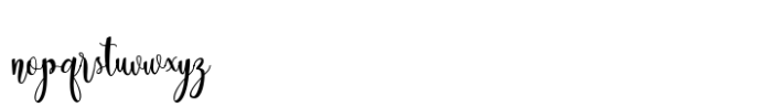 Dealove Script Font LOWERCASE