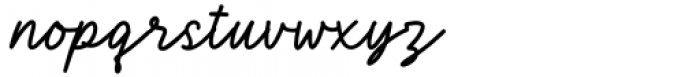 Dealyna Regular Font LOWERCASE