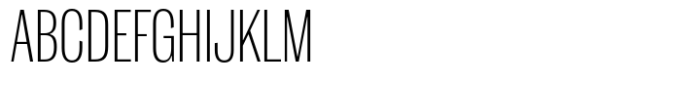 Dean Gothic Compressed Extra Light Font UPPERCASE