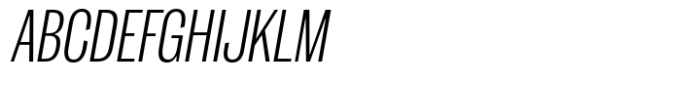 Dean Gothic Compressed Light Italic Font UPPERCASE