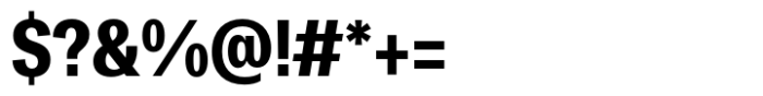 Dean Gothic Condensed Bold Font OTHER CHARS