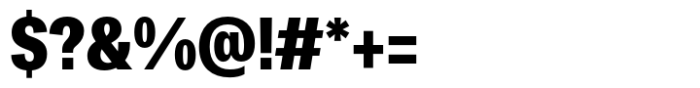 Dean Gothic Condensed Extra Bold Font OTHER CHARS
