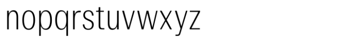Dean Gothic Condensed Extra Light Font LOWERCASE
