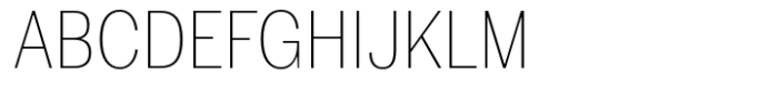 Dean Gothic Condensed Thin Font UPPERCASE