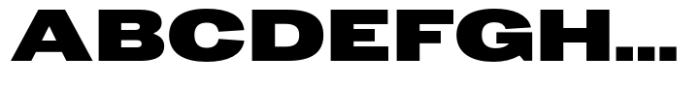Dean Gothic Extended Black Font UPPERCASE