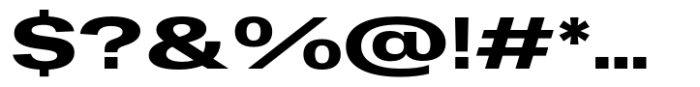 Dean Gothic Extended Bold Font OTHER CHARS