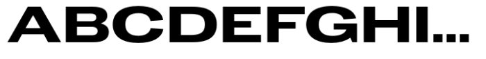Dean Gothic Extended Bold Font UPPERCASE