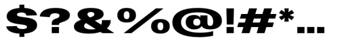 Dean Gothic Extended Extra Bold Font OTHER CHARS