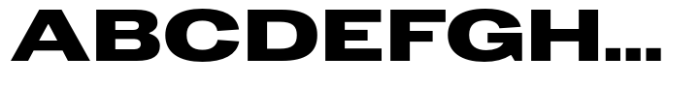 Dean Gothic Extended Extra Bold Font UPPERCASE