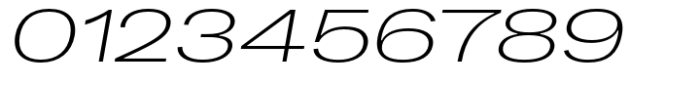 Dean Gothic Extended Extra Light Italic Font OTHER CHARS