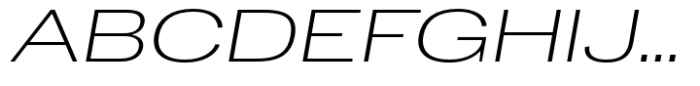 Dean Gothic Extended Extra Light Italic Font