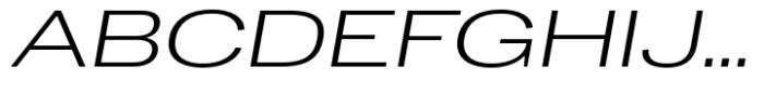 Dean Gothic Extended Light Italic Font UPPERCASE