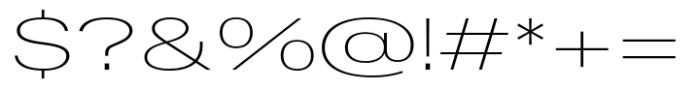 Dean Gothic Extended Thin Font OTHER CHARS