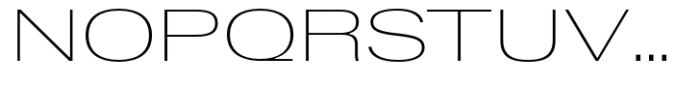 Dean Gothic Extended Thin Font UPPERCASE